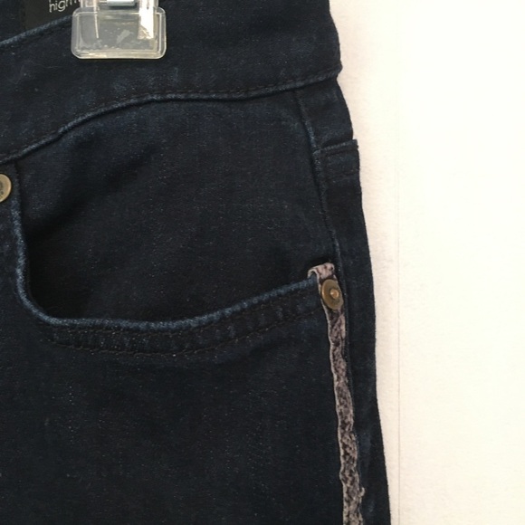 ELLA MOSS Bootcut High Rise Python Pinstripe Flare Jeans Size 30 - Picture 5 of 16